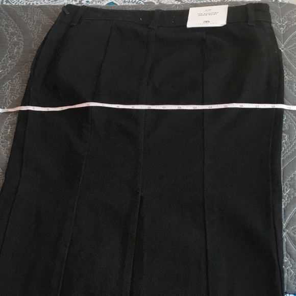 ZARA | The Sculpted Denim Skirt | Black - Picture 13 of 15